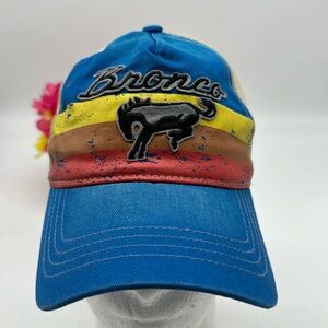 Bronco Blue Yellow Trucker Hate Adjustable HT6260C